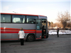  Zastávka v severním maďarsku - náš autobus 