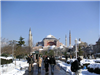  Hagia Sophia focená od vstupu do Modré mešity 